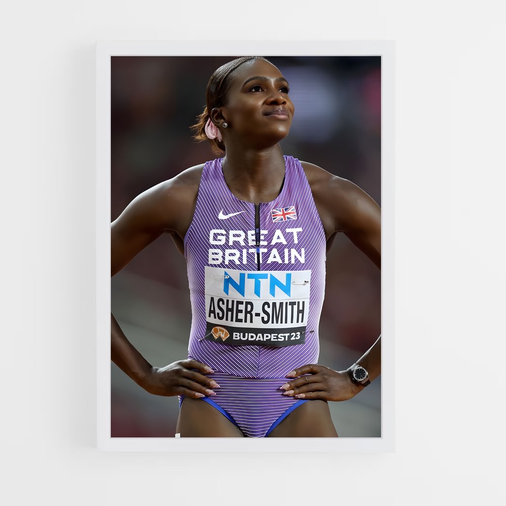 Poster Purple Lightning – affiche Athlétisme (vue 3)